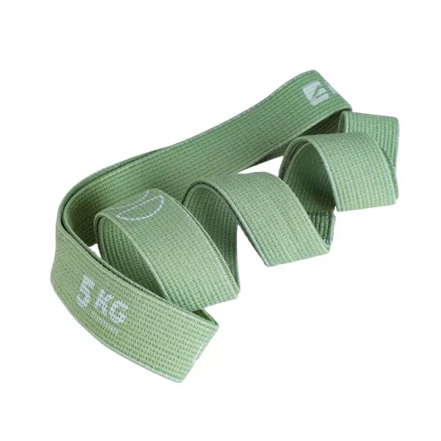 Guma oporowa do fitnessu inSPORTline Rand Light ∙ zielona ∙ opór 5 kg ∙ obwód 208 cm ∙ tekstylna ∙ ultra lekka