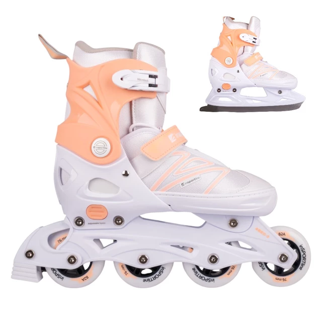 Regu­lo­walne łyżworolki / łyżwy inSPORTline Frolita ∙ 2w1 ∙ MicroLock ∙ AdjusTouch ∙ Safety Ankle