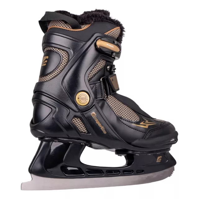 Łyżwy damskie z ocieplanym futerkiem inSPORTline Lebau ∙ ComfortFit ∙ Thermo Fit ∙ AdjusTouch