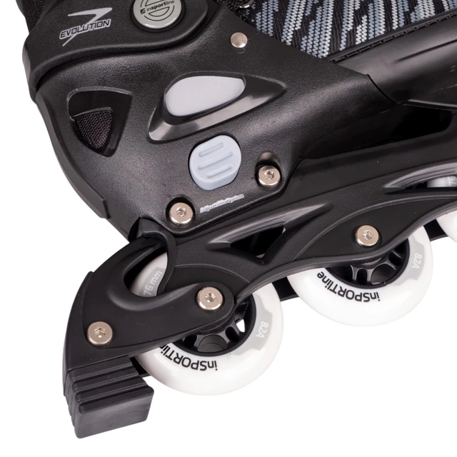 Uniwersalne regu­lo­walne łyżworolki inSPORTline Dornan ∙ unisex ∙ kauczuk ∙ 2w1 ∙ MicroLock ∙ ComfortFit