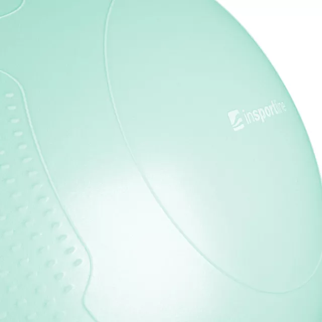 Piłka gimnastyczna inSPORTline Stretch Ball Ø 75 cm ∙ antypoślizgowa ∙ wypustki masujące ∙ nośność 200 kg ∙ pompka w zestawie - mus mokka