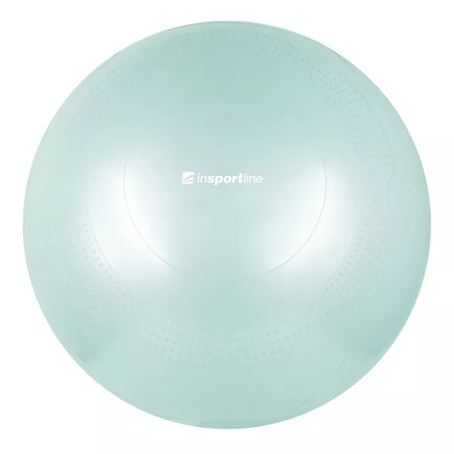 Piłka gimnastyczna inSPORTline Stretch Ball Ø 75 cm ∙ antypoślizgowa ∙ wypustki masujące ∙ nośność 200 kg ∙ pompka w zestawie - mus mokka