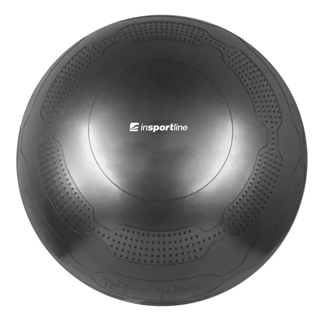 Piłka gimnastyczna inSPORTline Stretch Ball Ø 75 cm ∙ antypoślizgowa ∙ wypustki masujące ∙ nośność 200 kg ∙ pompka w zestawie - mus mokka