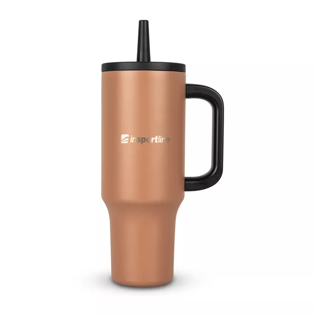 Kubek termiczny inSPORTline Cocoanna 1200 ml ∙ stal nierdzewna ∙ podwójne ścianki ∙ uchwyt ∙ 6 h ciepła / 10 h zimna
