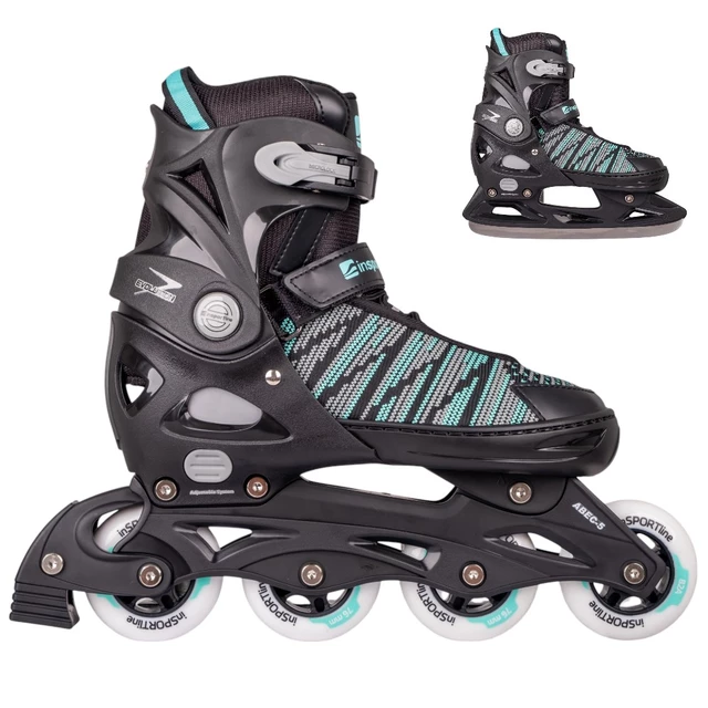 Regu­lo­walne łyżworolki / łyżwy inSPORTline Malibo ∙ 2w1 ∙ unisex ∙ MicroLock ∙ ComfortFit