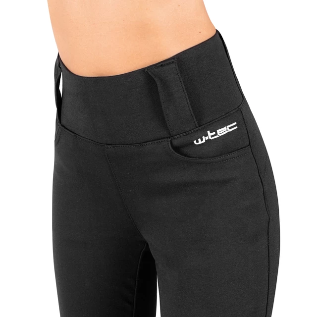 Damskie legginsy motocyklowe W-TEC Noposum z aramidem - Czarny