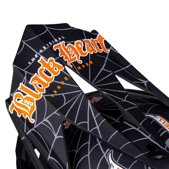 Kask motocrossowy W-TEC Black Heart Harzdorf ∙ off-road ∙ certyfikat ECE 22.06 ∙ skorupa termoplastyczna ∙ regulowany daszek ∙ wyjmowana wyściółka
