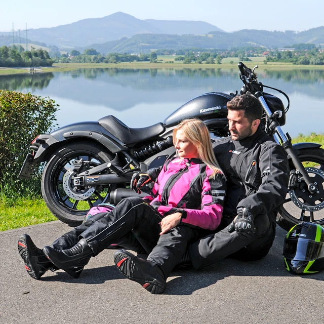 Męskie rękawice motocyklowe W-TEC Crushberg - Czarny