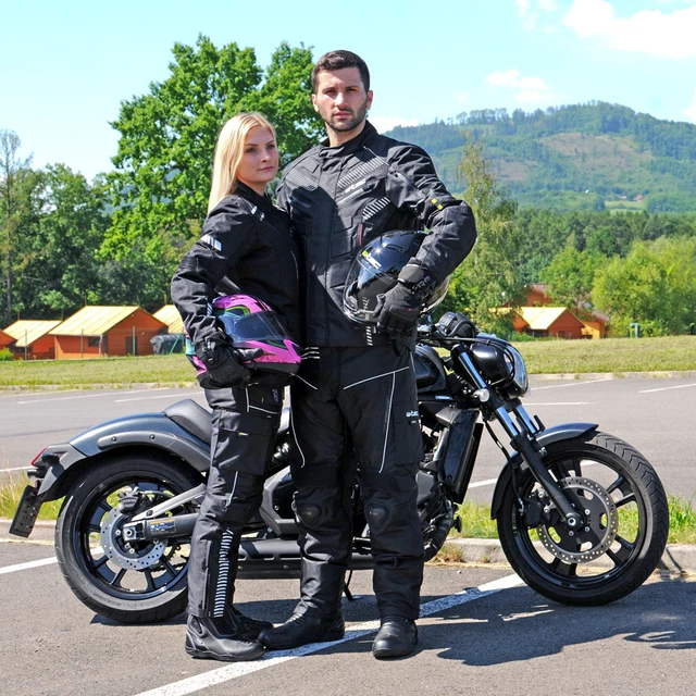 Skórzane buty motocyklowe W-TEC Bangoff - Czarny