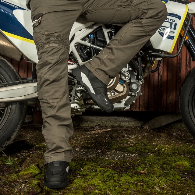 Męskie spodnie motocyklowe W-TEC Shoota - Ciemny szary