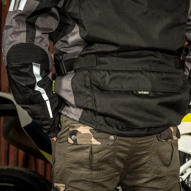 Męskie spodnie motocyklowe W-TEC Shoota - Ciemny szary