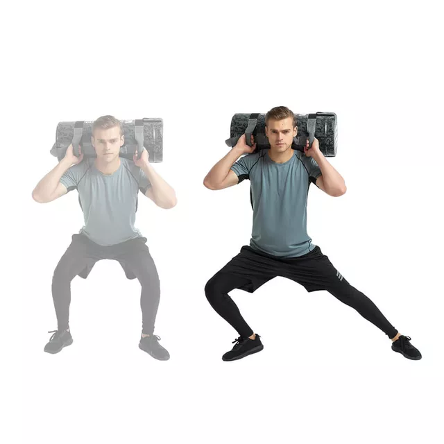 Worek treningowy / torba do ćwiczeń z uchwytami inSPORTline FitBag Camu 5 kg ∙ 7 uchwytów ∙ trening funkcjonalny ∙ cross-training
