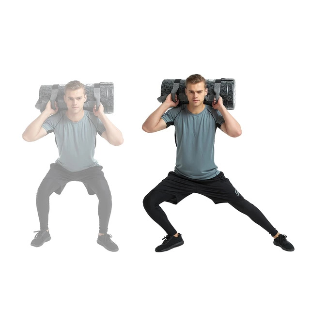 Worek treningowy / torba do ćwiczeń z uchwytami inSPORTline FitBag Camu 15 kg ∙ 7 uchwytów ∙ trening funkcjonalny ∙ cross-training