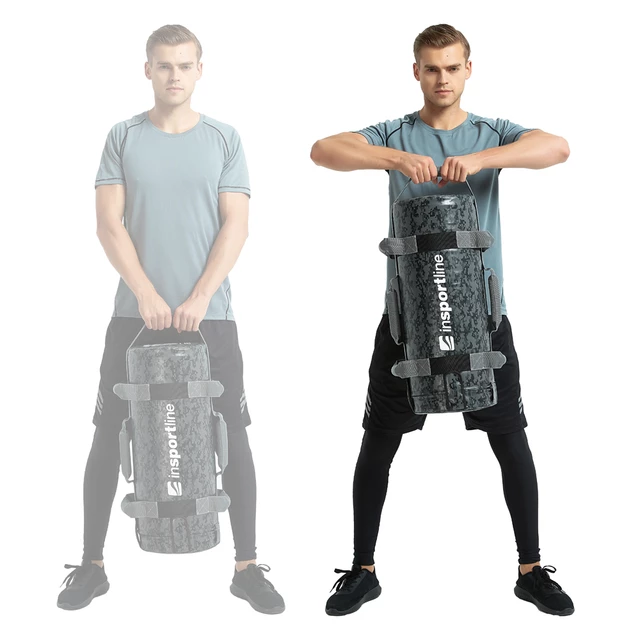 Worek treningowy / torba do ćwiczeń z uchwytami inSPORTline FitBag Camu 20 kg ∙ 7 uchwytów ∙ trening funkcjonalny ∙ cross-training