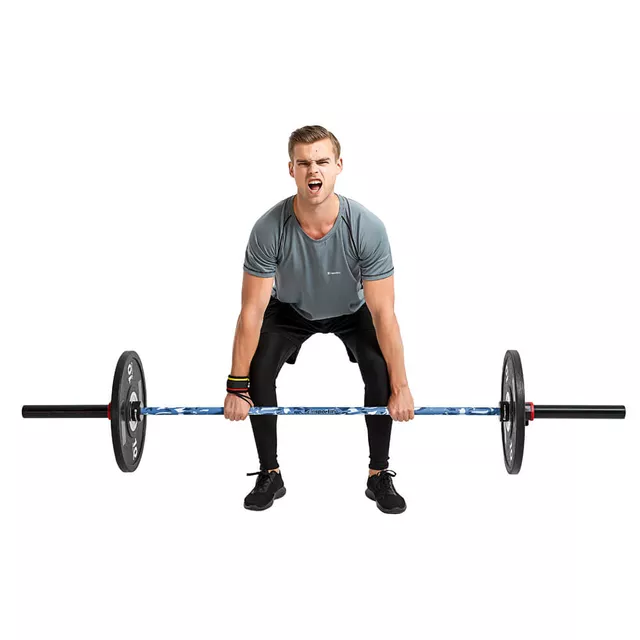 Gryf olimpijski z łożyskami inSPORTline OB-86 PCWC ∙ 201 cm / 50 mm ∙ 450 kg ∙ 6 łożysk ∙ antypoślizgowy chwyt