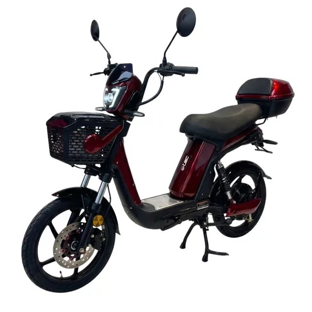 Skuter elektryczny W-TEC E-Greta II 12Ah 18" ∙ silnik 350 W ∙ zasięg do 50 km ∙ nośność 120 kg ∙ akumulator 15 Ah - Niebieski