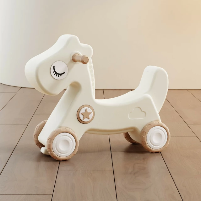 Rowerek biegowy i konik na biegunach inSPORTline Etalino ∙ 2w1 ∙ waga 3 kg ∙ nośność 40 kg ∙ HDPE ∙ dla dzieci 3+ - kawowy