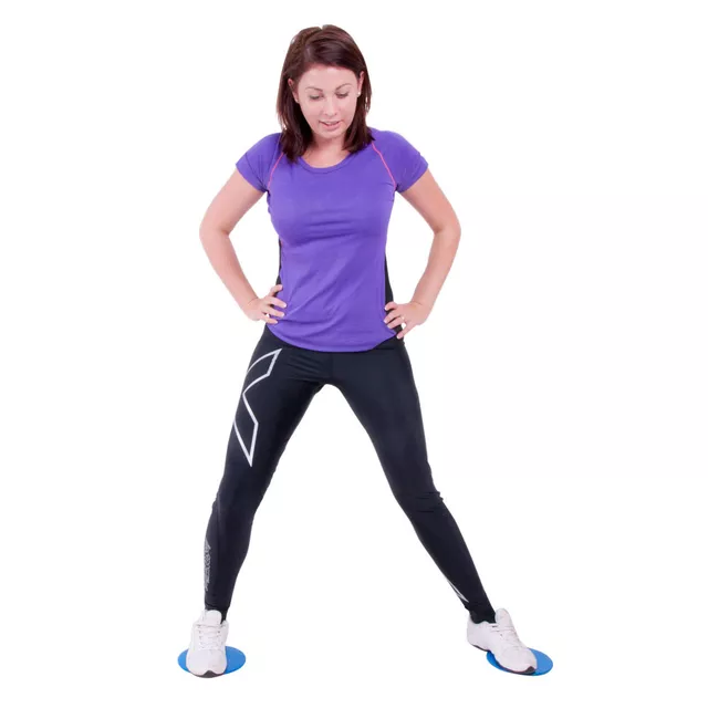 Antypoślizgowe dyski ślizgowe inSPORTline Flux Dot ∙ 17 cm ∙ do ćwiczeń core, stabilizacji ∙ 2 szt.