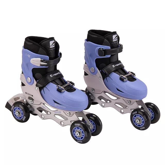 Regulowane rolki / wrotki / łyżwy 4w1 inSPORTline Foursimo ∙ ABEC-7 ∙ unisex ∙  MicroLock ∙ AdjusTouch ∙ Safety Ankle