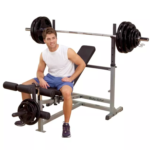 Ławka wielofunkcyjna pod sztangę Body-Solid GDIB46L PowerCenter ∙ 6 poziomów ∙ solidna konstrukcja ∙ udźwig 200 kg