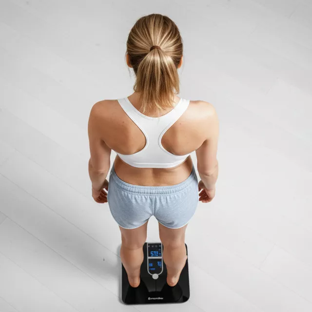 Waga diagnostyczna łazienkowa inSPORTline Syncale 100 ∙ smart ∙ 17 parametrów ciała ∙ puls na wadze ∙ Bluetooth Fitdays ∙ nośność 180 kg