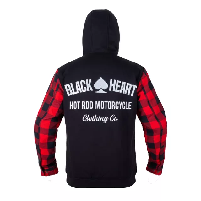 Bluza motocyklowa z kapturem W-TEC Black Heart Ramforge ∙ kieszenie na ochraniacze ∙ podszewka mesh ∙ luźny krój ∙ wyszywane logo