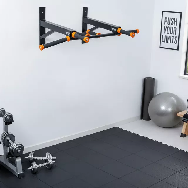 Drążek do podciągania ścienny inSPORTline Wallibor ∙ 120 kg ∙ 3 chwytów ∙ antypoślizgowe uchwyty