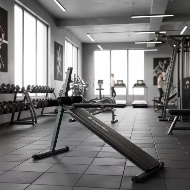 Ławka skośna do ćwiczeń brzucha inSPORTline Ab Crunch Bench ∙ 6-stopniowa regulacja ∙ DuraFirm ∙ 250 kg