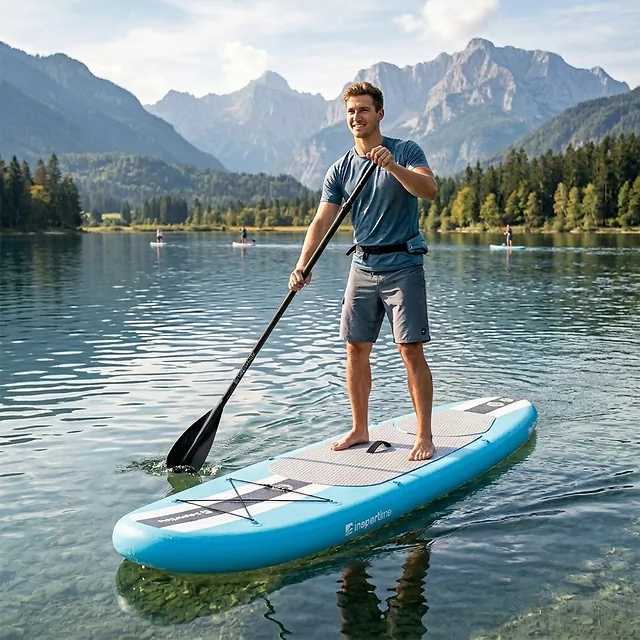 Paddleboard deska SUP z akcesoriami 320 cm inSPORTline WaveTrip 10'6" G3 - Niebieski