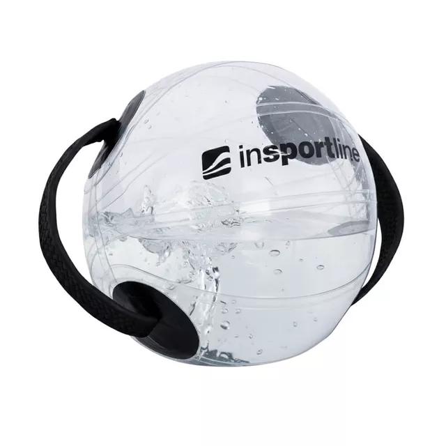 Wodna piłka obciążeniowa inSPORTline Flowball ∙ max 15 kg ∙ wypełniana wodą ∙ uchwyty