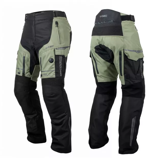 Spodnie motocyklowe W-TEC Karmal ∙ wodoodporne ∙ termiczna wkładka ∙ certyfikowane ochraniacze ∙ wentylowane ∙ kieszenie ∙ odblaski