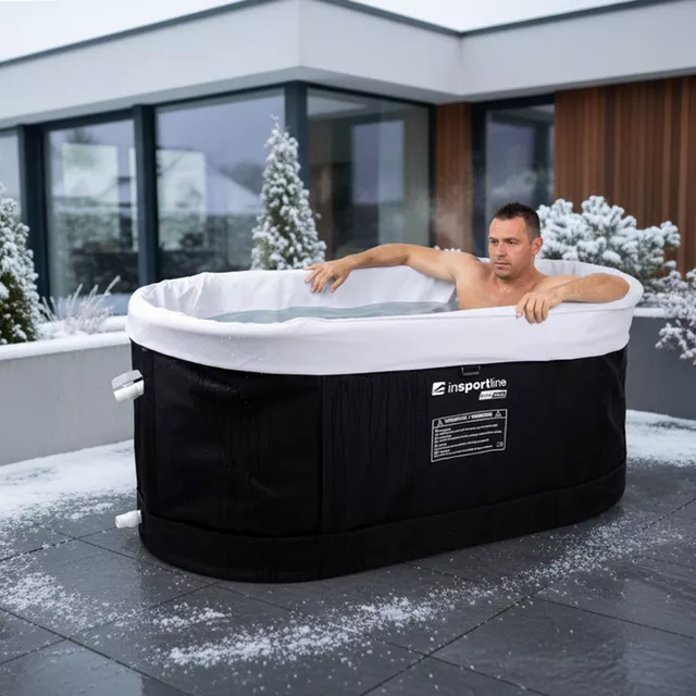 Balia/wanna kąpielowa inSPORTline FrostPeace ∙ składana ∙ 0-55 °C ∙ termoregulacja + generator pary ∙ 135×65×55 cm