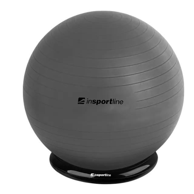 Piłka gimnastyczna z funkcją krzesła inSPORTline Top Ball 85 cm BallBase - Ciemny szary - Ciemny szary