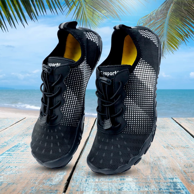 Buty kąpielowe / jeżowce do wody inSPORTline Nugal ∙ unisex ∙ ochrona palców ∙ szybkoschnące ∙ system szybkiego zapinania ∙ lekka waga 179 g