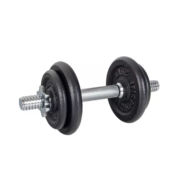 Hantla regulowana inSPORTline 5-10 kg ∙ gryf chromowany ∙ obciążniki żeliwne ∙ powłoka antykorozyjna