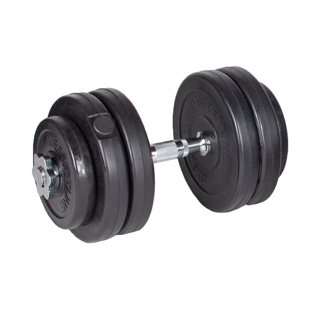 Zestaw hantli cementowych inSPORTline CEM 180+40 cm/30 mm 5-80 kg