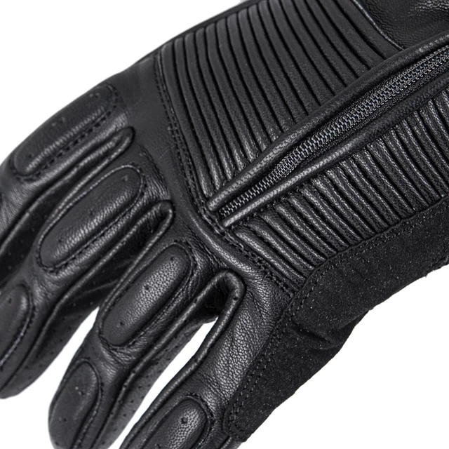 Skórzane rękawice motocyklowe W-TEC Mareff - Czarny