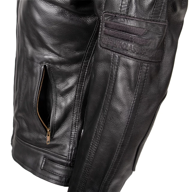 Damska skórzana kurtka motocyklowa W-TEC Urban Noir Lady - Czarny