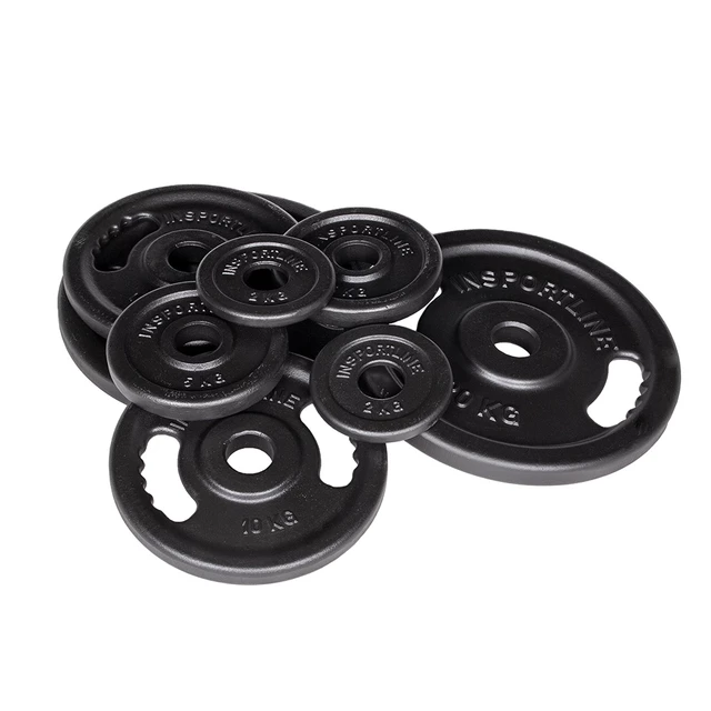 Żeliwne obciążenia olimpijskie inSPORTline Castblack OL 50 mm 2-20 kg ∙ żeliwo ∙ uchwyty ergonomiczne
