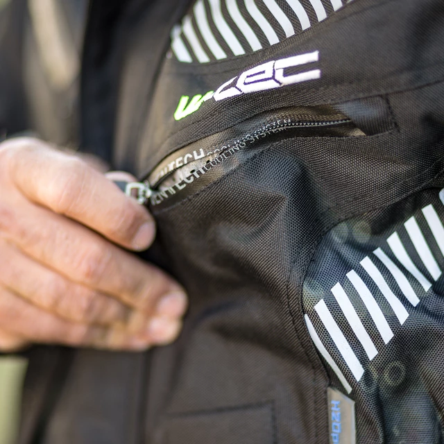 Męska kurtka motocyklowa W-TEC Kamicer - Czarno-czerwony