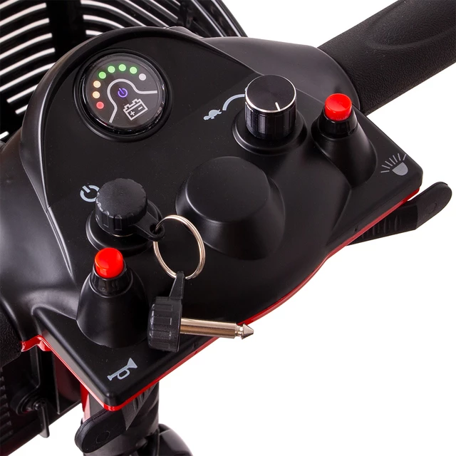 Trójkołowy wózek elektryczny inSPORTline Kocunar ∙ 180 W ∙ zasięg 20 km ∙ 120 kg ∙ 6 km/h ∙ składany