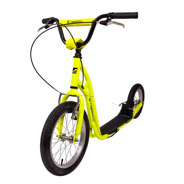 Hulajnoga miejska inSPORTline Milester 16/12" ∙ pompowane koła ∙ hamulce V-brake ∙ nośność 100 kg ∙ regulowana kierownica - Różowy