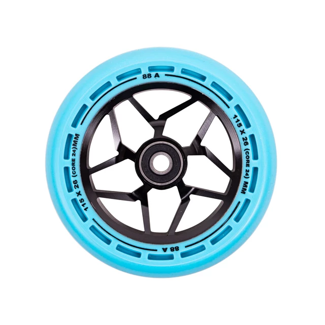 Kółka do hulajnogi LMT L Wheel 115 mm z łożyskami ABEC 9 - Czarno-zielony - Czarno-niebieski