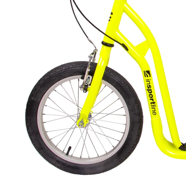 Hulajnoga miejska inSPORTline Milester 16/12" ∙ pompowane koła ∙ hamulce V-brake ∙ nośność 100 kg ∙ regulowana kierownica - Różowy