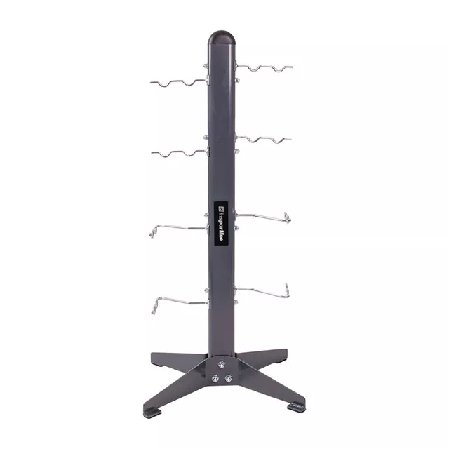 Stojak na akcesoria fitness inSPORTline AR01 ∙ rama stalowa ∙ wymiary 105 × 42 cm ∙ haki po obu stronach ∙ kompaktowy i solidny