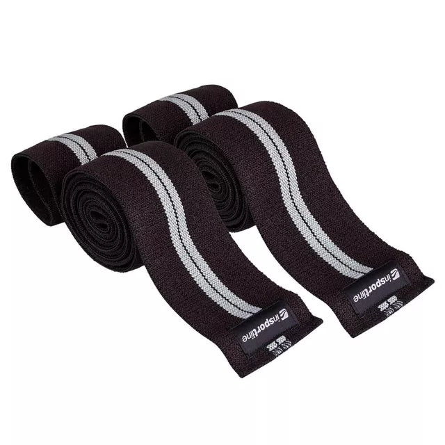 Stabilizator / ściągacz kolan inSPORTline KneeWrap ∙ uniwersalny materiał ∙ zapinany na rzep ∙ uniwersalny