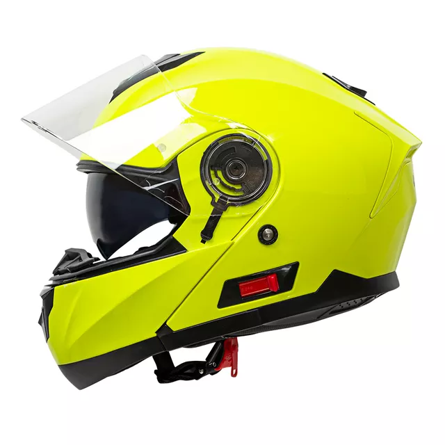 Kask motocyklowy z otwieraną szczęką + blenda W-TEC Cullo - czarny mat