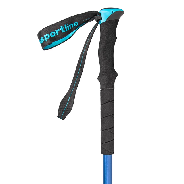 Kij trekkingowy inSPORTline Mirador ∙ lekki aluminiowy ∙ teleskopowy 3-częściowy ∙ regulacja 63-135 cm ∙ 285 g ∙ antypoślizgowe pianki