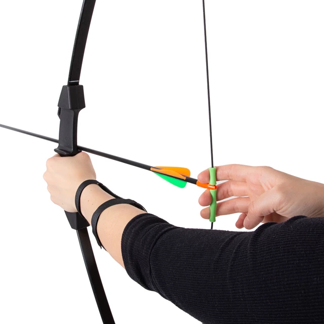Zestaw łuczniczy: łuk, strzały, tarcza inSPORTline Hizza 15 lbs - OUTLET - Czarny