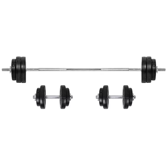Zestaw hantli i obciążeń inSPORTline BS08 50 kg - OUTLET